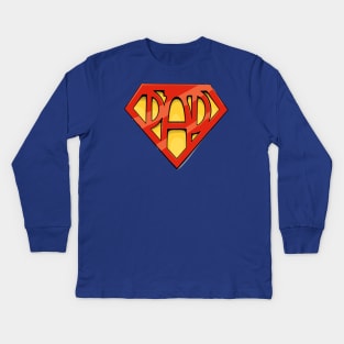 super dad ,super son Kids Long Sleeve T-Shirt